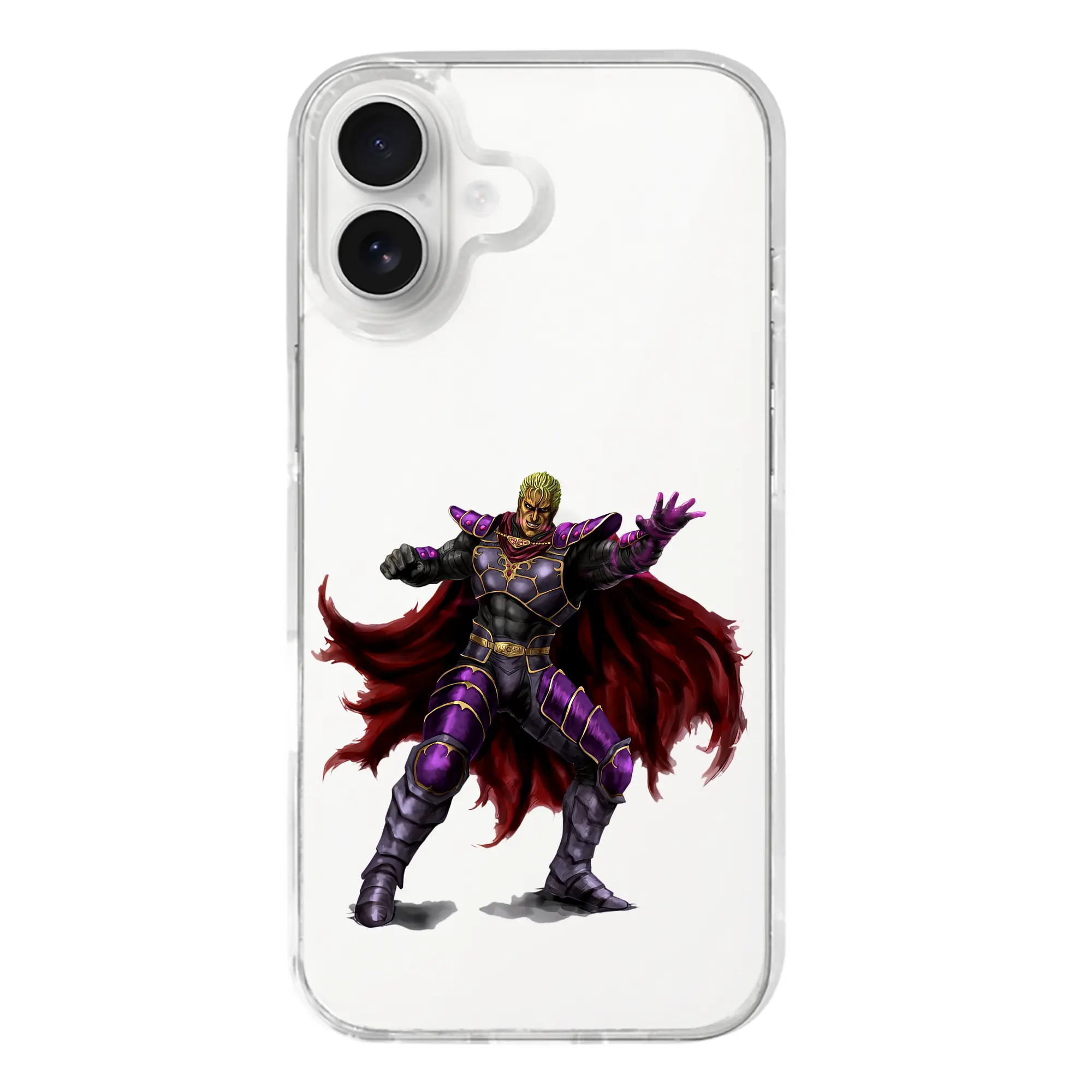 北斗の拳 グッズ,カイオウ - iPhone 17シリーズ 透明スマホケース – 薄型・耐衝撃・精密フィット保護カバー